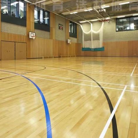 室内篮球馆木地板使用的是什么材料？浩林体育(图1)